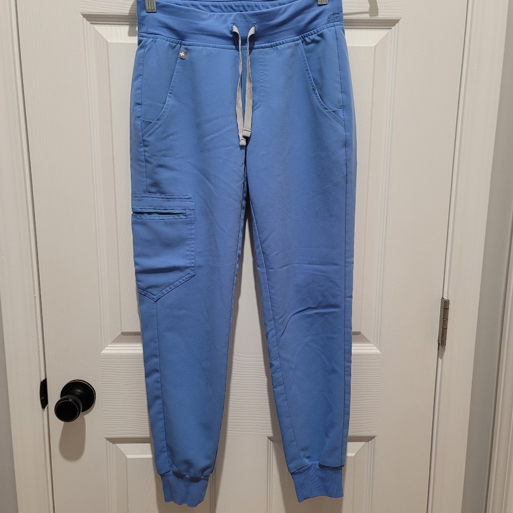 Figs Scrubs Jogger Pant Ceil Blue Zamora Size XXSP